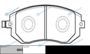 CKSU-4  GK0991 Колодки тормозные дисковые | перед