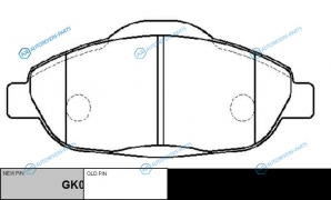 CKPU-51  GK0908 Колодки тормозные дисковые | перед