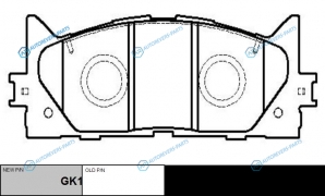 CKT-51  GK1065 Колодки тормозные дисковые | перед