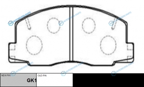 CKT-22  GK1036 Колодки тормозные дисковые