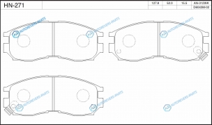 HN-271 Колодки тормозные дисковые | перед