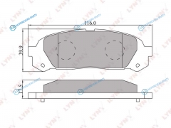 BD-7535 Колодки тормозные дисковые | зад