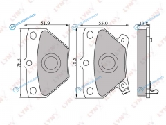 BD-7538 Колодки тормозные дисковые | зад