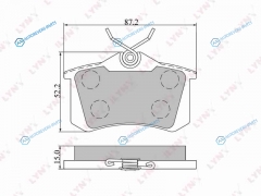 BD-8002 Колодки тормозные дисковые | зад