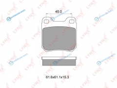 BD-5902 Колодки тормозные дисковые | зад