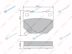 BD-7108 Колодки тормозные дисковые | зад