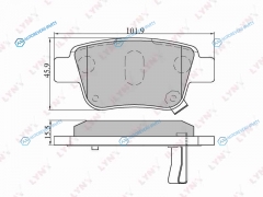 BD-7539 Колодки тормозные дисковые | зад
