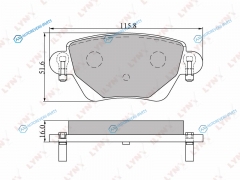 BD-3007 Колодки тормозные дисковые | зад