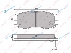 BD-5502 Колодки тормозные дисковые | зад