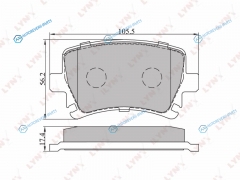 BD-1204 Колодки тормозные дисковые | зад