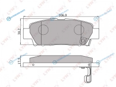 BD-7513 Колодки тормозные дисковые | зад