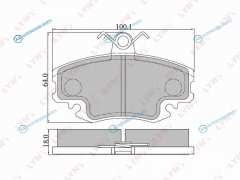 BD-6301 Колодки тормозные дисковые | перед
