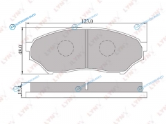 BD-5512 Колодки тормозные дисковые | перед