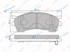 BD-5101 Колодки тормозные дисковые | перед