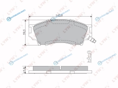 BD-5114 Колодки тормозные дисковые | перед