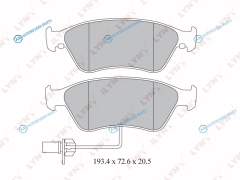 BD-1222 Колодки тормозные дисковые | перед