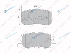 BD-5515 Колодки тормозные дисковые | перед