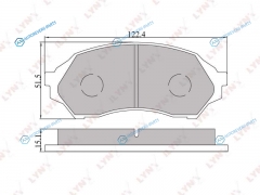 BD-5103 Колодки тормозные дисковые | перед