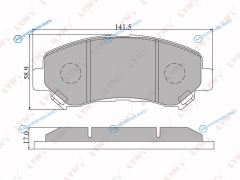 BD-5711 Колодки тормозные дисковые | перед