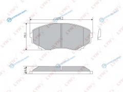 BD-5113 Колодки тормозные дисковые | перед