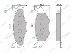 BD-8004 Колодки тормозные дисковые | перед