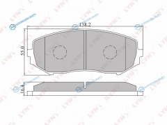 BD-7302 Колодки тормозные дисковые | перед