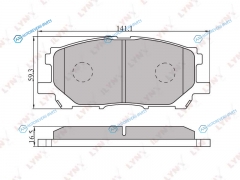 BD-7525 Колодки тормозные дисковые | перед