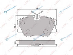 BD-5301 Колодки тормозные дисковые | перед