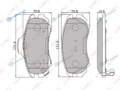 BD-3602 Колодки тормозные дисковые | перед