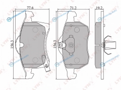 BD-5904 Колодки тормозные дисковые | перед