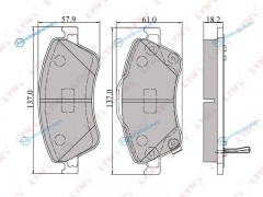 BD-7546 Колодки тормозные дисковые | перед