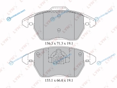 BD-2206 Колодки тормозные дисковые | перед