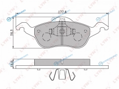 BD-3009 Колодки тормозные дисковые | перед