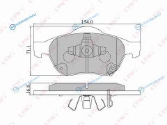 BD-7545 Колодки тормозные дисковые | перед