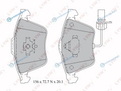 BD-1217 Колодки тормозные дисковые | перед
