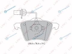 BD-3026 Колодки тормозные дисковые | перед