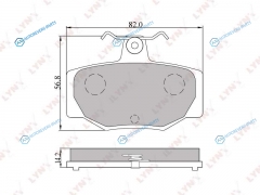 BD-5736 Колодки тормозные дисковые | зад