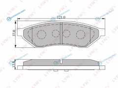 BD-1804 Колодки тормозные дисковые | зад