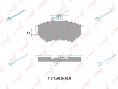 BD-8009 Колодки тормозные дисковые | перед