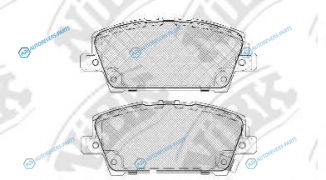 PN8866 Колодки тормозные дисковые | перед