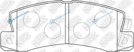 PN1321 Колодки тормозные дисковые | зад