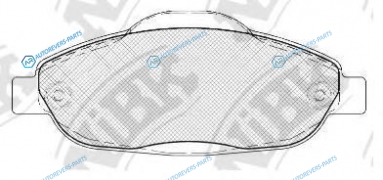 PN0450 Колодки тормозные дисковые | перед