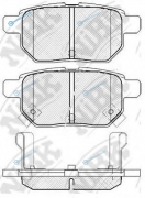 PN1519 Колодки тормозные дисковые | зад
