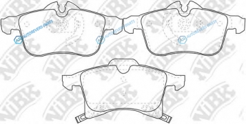 PN0355 Колодки тормозные дисковые | перед