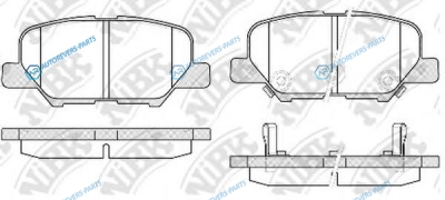 PN25003 Колодки тормозные дисковые | зад