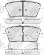 PN0415 Колодки тормозные дисковые | зад