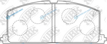 PN1077 Колодки тормозные дисковые | перед