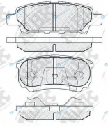 PN3502 Колодки тормозные дисковые | зад