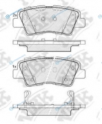 PN0538 Колодки тормозные дисковые | передзад
