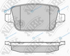 PN0461 Колодки тормозные дисковые | зад
